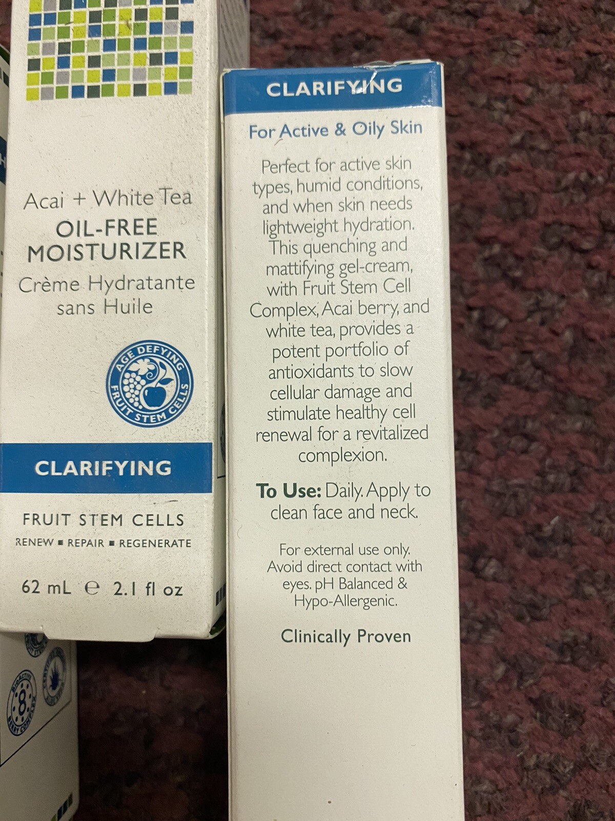 3X Andalou Naturals Fruit Stem Cell OIL FREE MOISTURIZER CLARIFYING 6.3 OZ TOTAL