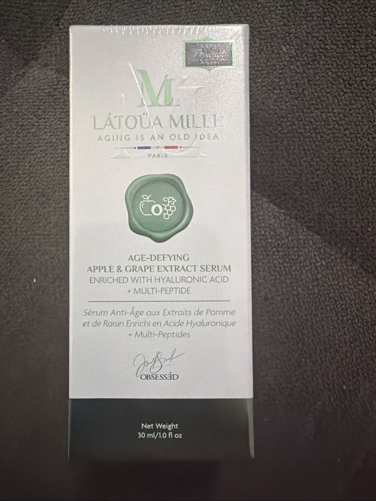 MSRP $480 – Latoua Mille Age-Defying Apple & Grape Extract Serum (30ml)