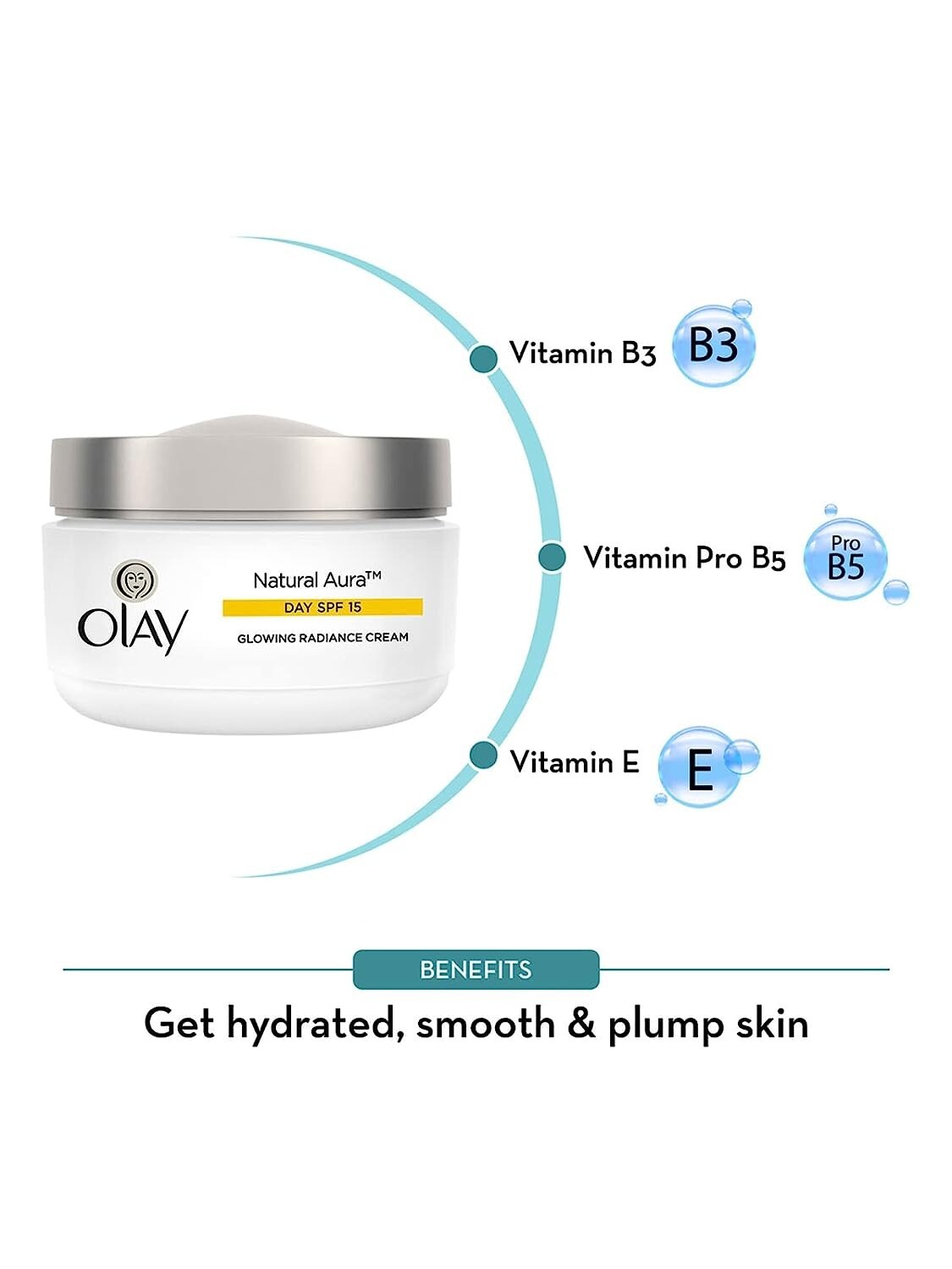 Olay Day Cream Natural Aura Glowing Radiance Cream SPF 15, 50g