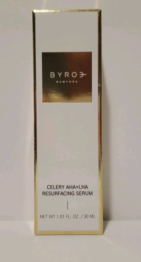 BYROE NEW YORK Celery AHA + LHA Resurfacing Serum 1oz/30mL Full SZ