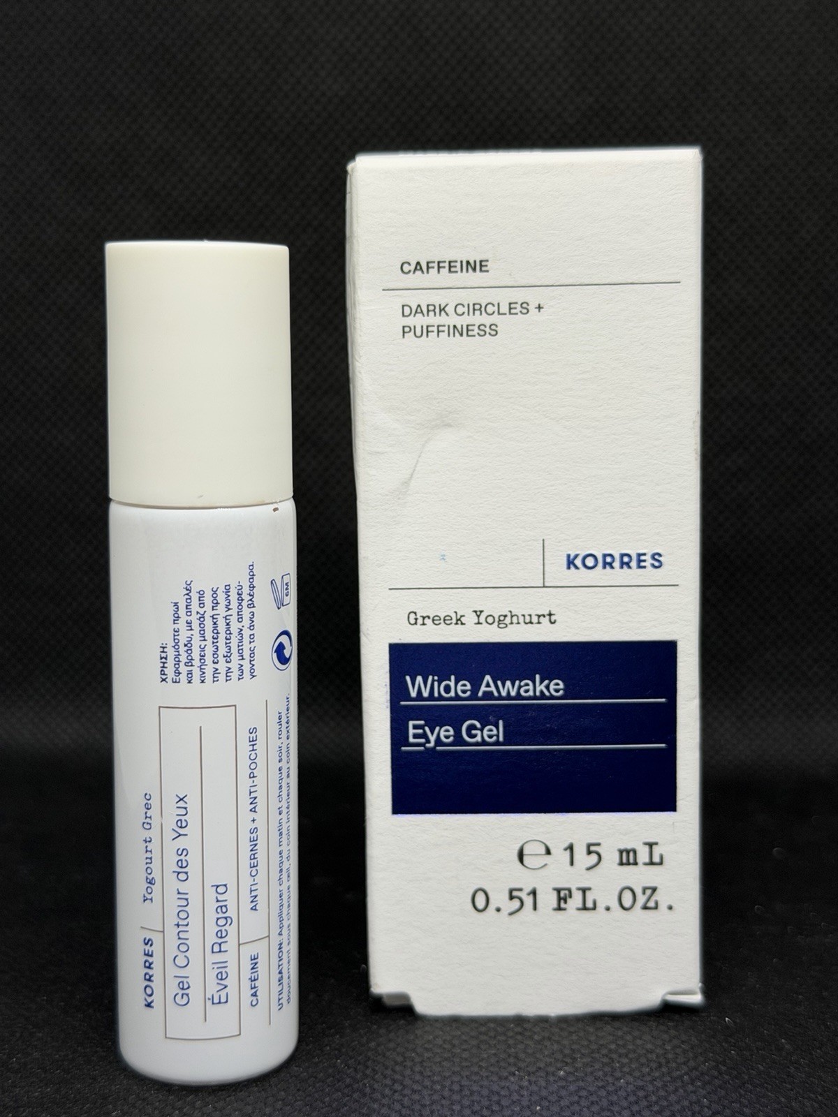 NEW Korres Greek Yoghurt Eye Gel Wide Awake 15 ml Dark Circles+Puffiness yogurt