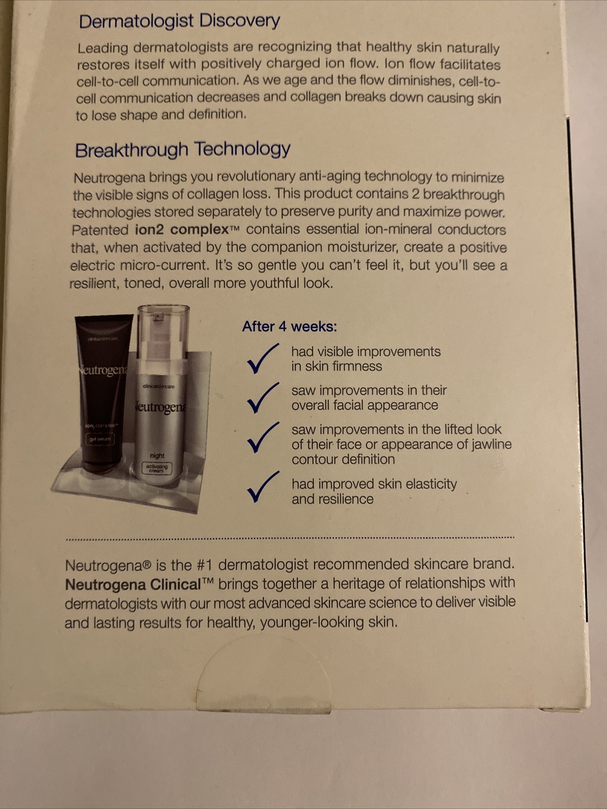 Neutrogena Clinical Facial Lifting Wrinkle Night Treatment With Ion2 Complex