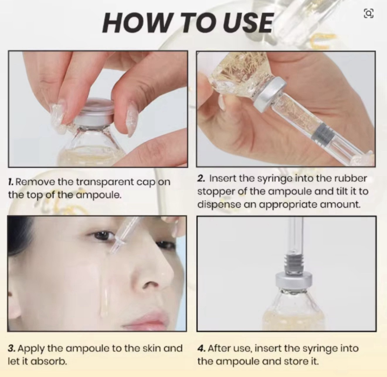 Collagen Ampoule Essence Liquid Set – Needle Type Firming Anti Wrinkle line care