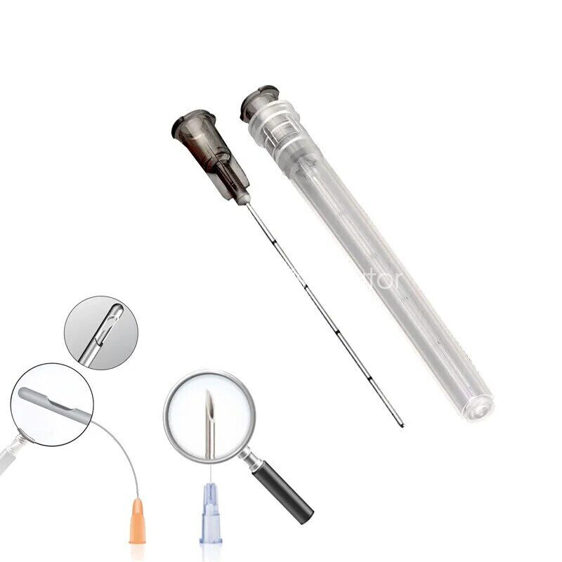 5/10/20/50pcs Micro Cannula with Puncture, Blunt Tip for Fillers, FDA Listed