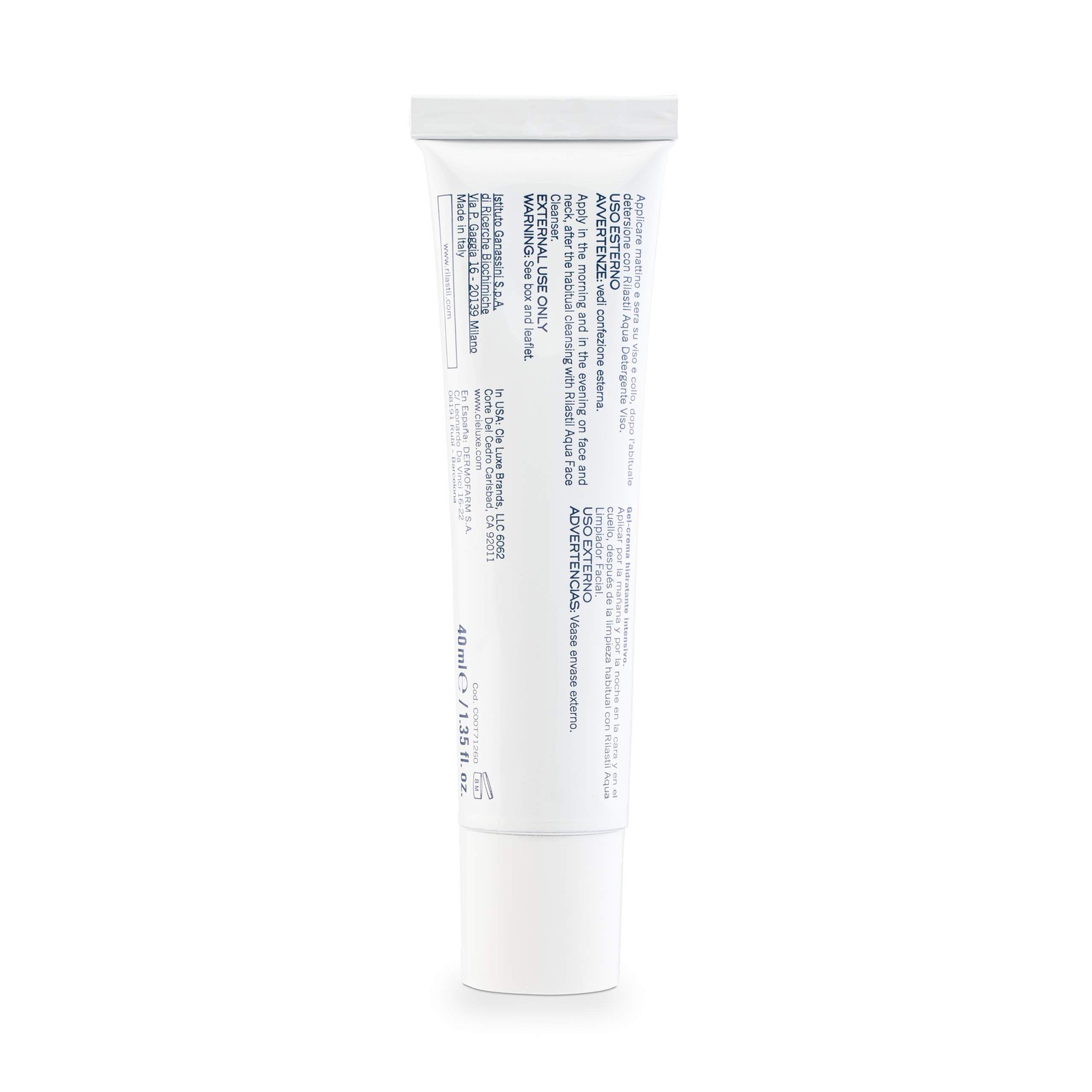 RILASTIL Aqua Intense 72H Gel-Cream Intensive Moisturizer 40ml