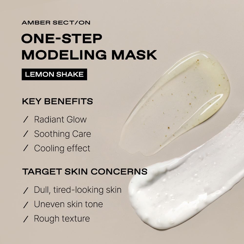 One-Step Modeling Mask Lemon Shake – Pack of 5 | Vitamin C & Glutathione, Eas…