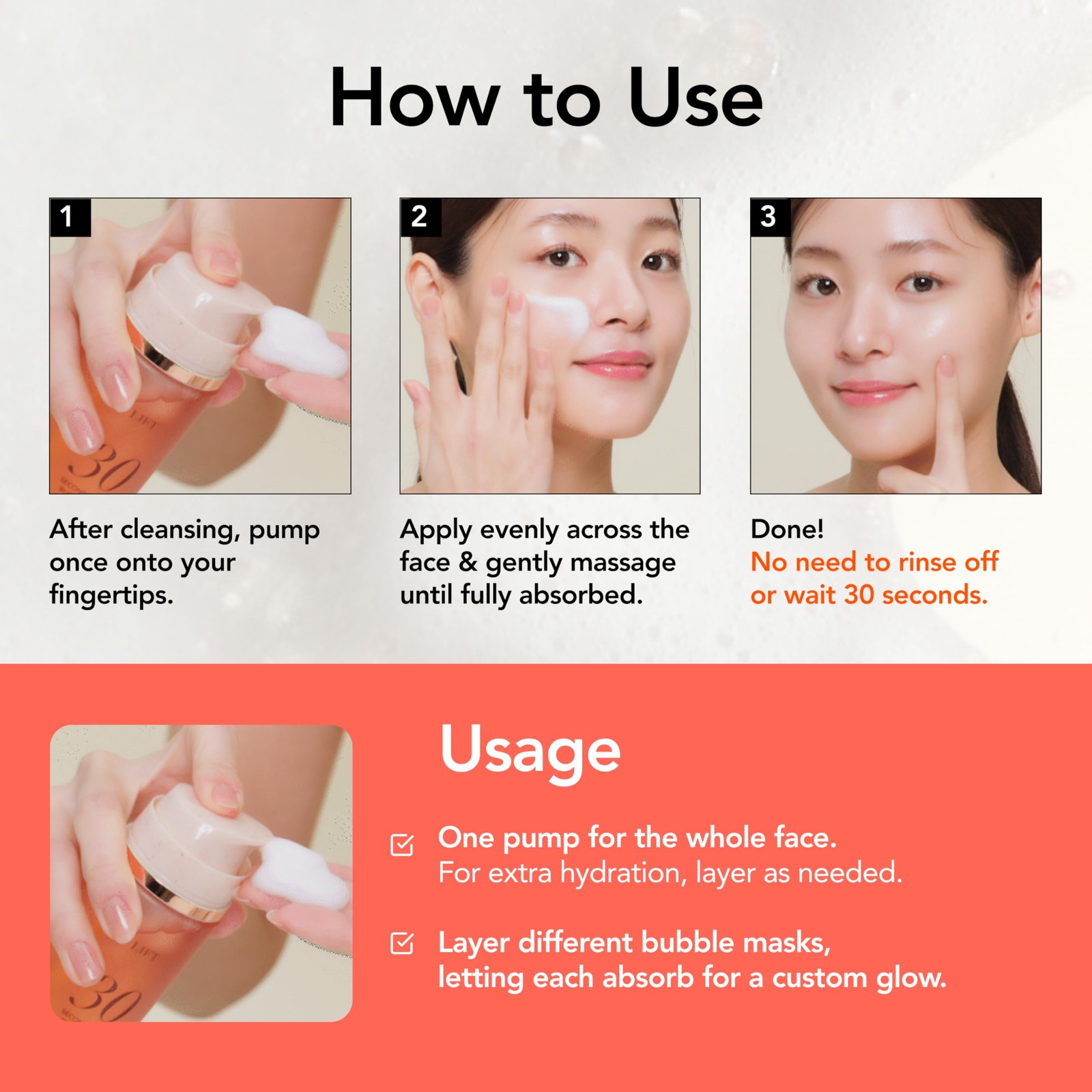 MENOKIN 30 Seconds Quick Bubble Mask CLEAR Cica in Microbubbles For Soothing…