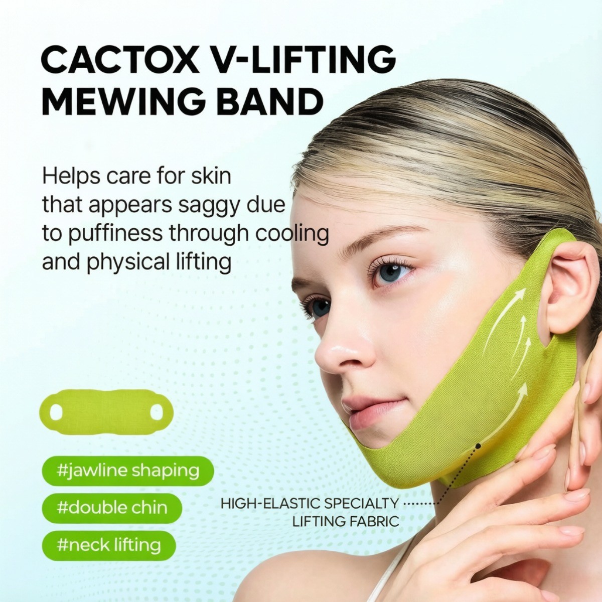 Dr.Melaxin Cactox Cooling V-Up Mask Cactus De-Puff Lifting Double Chin Jawline