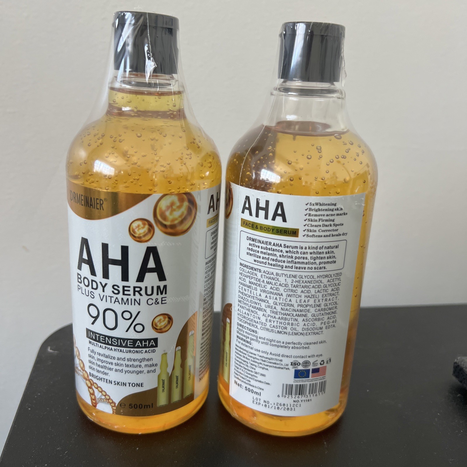 AHA Strong Brightening Serum Vitamin C Skin Whitening Serum Original USA Stock