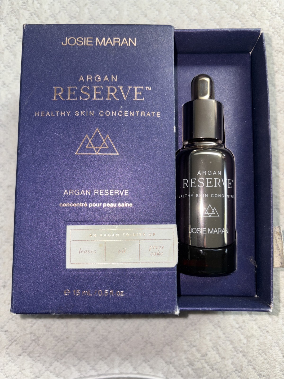 Josie Maran Argan Reserve 01 Healthy Skin Concentrate .5 fl oz See Box Damage