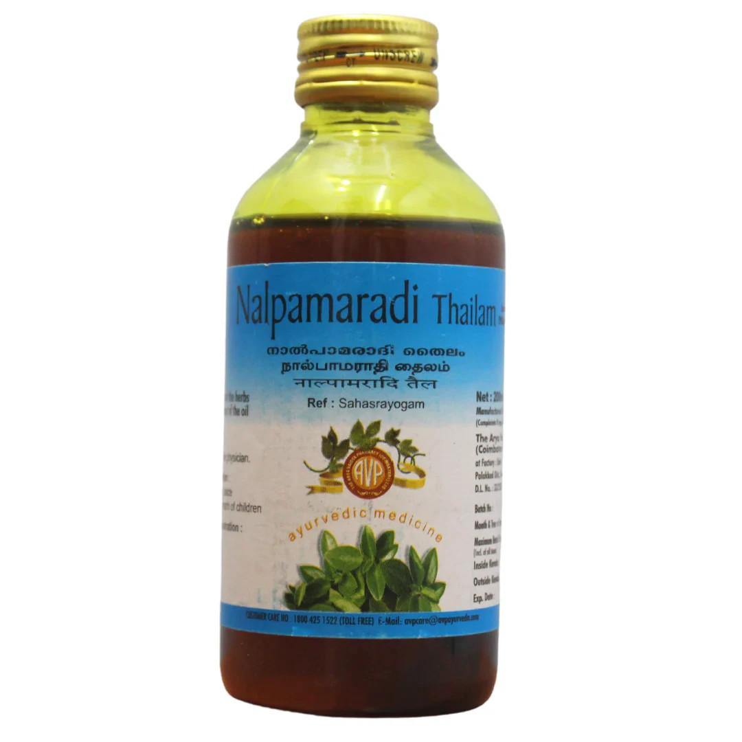 AVP Nalpamaradi Thailam 200 ML | Hair Fall & Scalp Care | 100% Herbal FREE SHIP