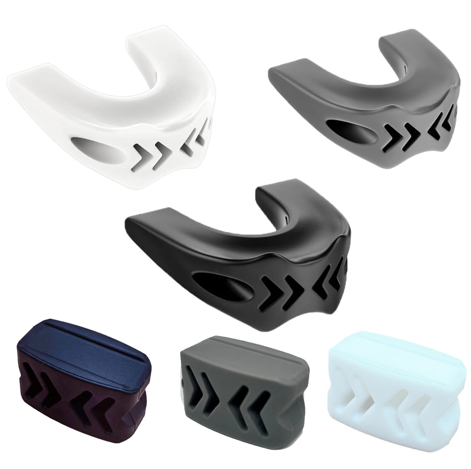 New Silicone U Shape Jaw Exerciser Jawline Face Fitness Muscle Chew Ball Bite Br