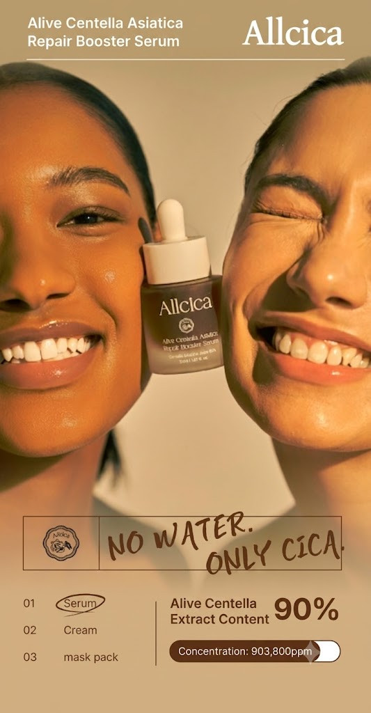 Allcica Alive Centella Asiatica Repair Booster Serum 30m Anti-Aging Calming K-Be