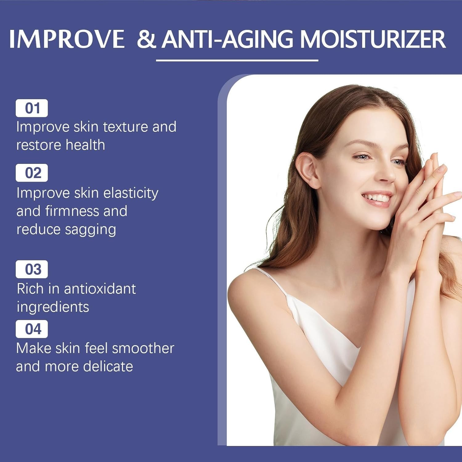 Collagen Face Cream with Airless Pump Anti-Aging Botanical Stem Cells 1.7oz