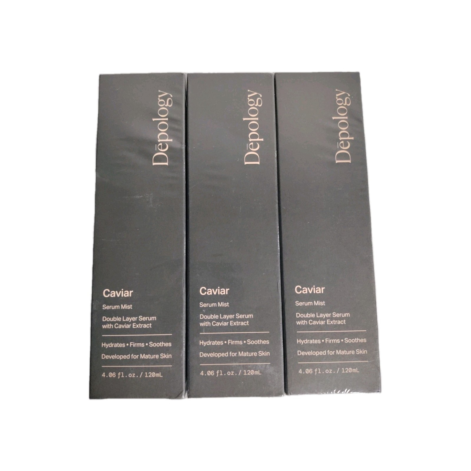 Depology Glowing Spay Serum, Hydrating Firming Facial Mist, 4.06 Fl Oz. Lot Of 3