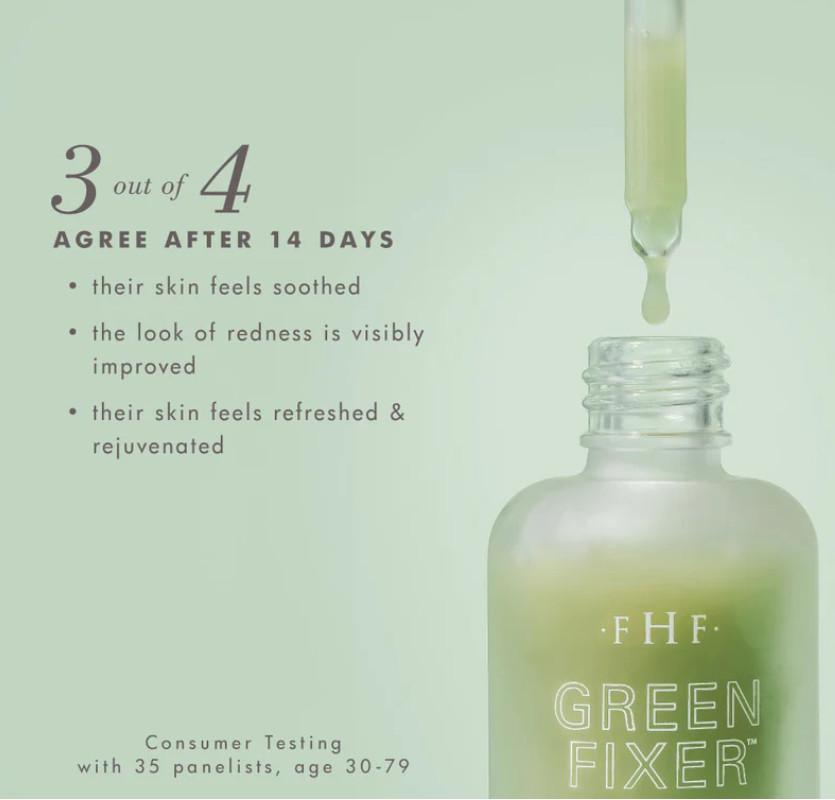 F•H•F FarmHouse Fresh® Green Fixer Instant Calming Elixir Organic Matcha Serum I