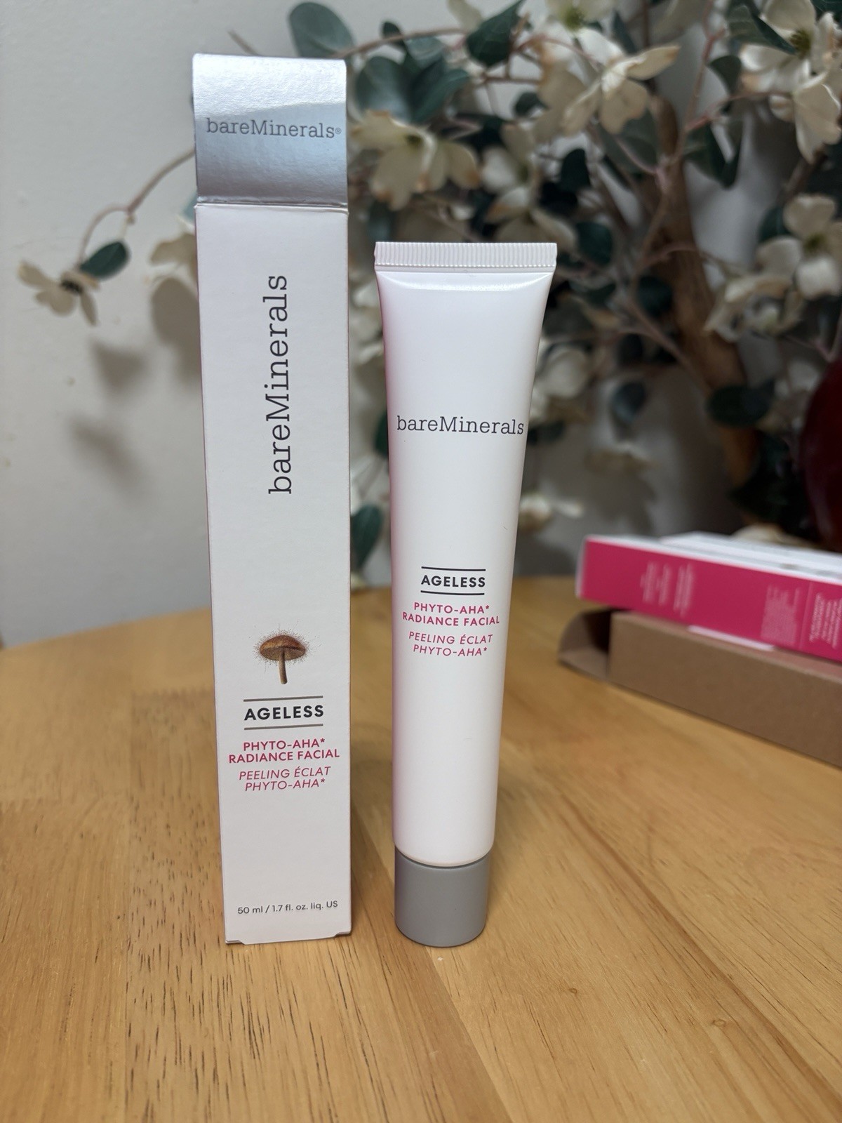 BareMinerals Ageless Phyto-Aha Radiance Facial 1.7 oz / 50ml BNIB ~ NEW w/box
