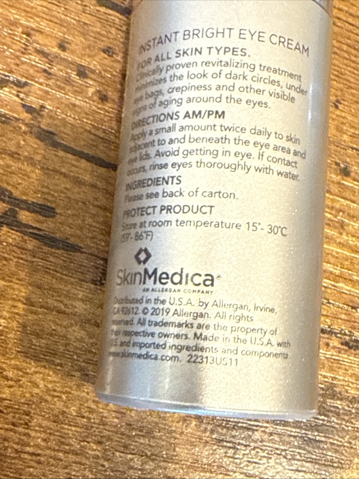 SkinMedica Instant Bright Eye Cream – 0.5 oz / 15 ml – New (No Box)