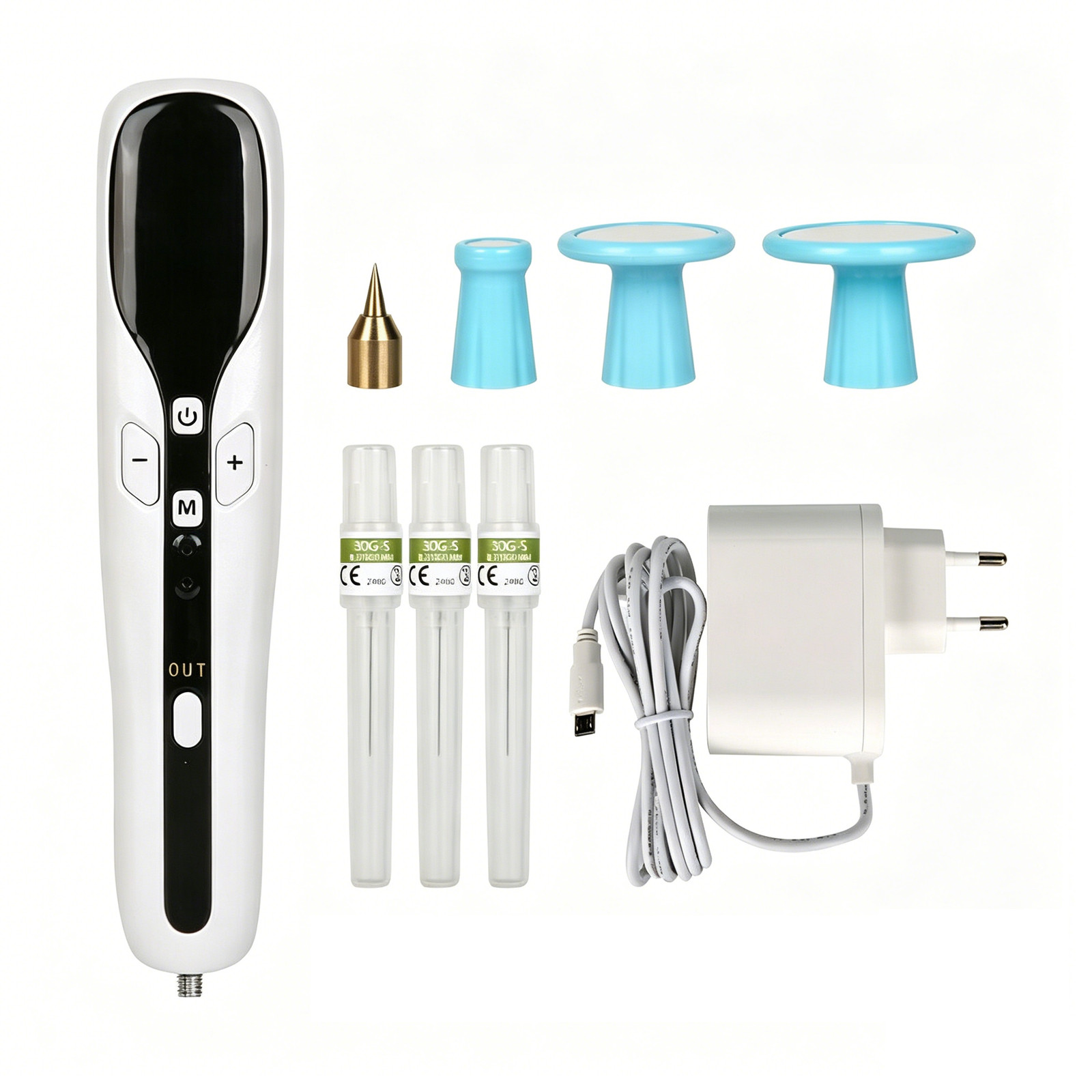 New USB Rechargeable Plasma Beauty Pen with Multiple Tips for Spot Cleaner US