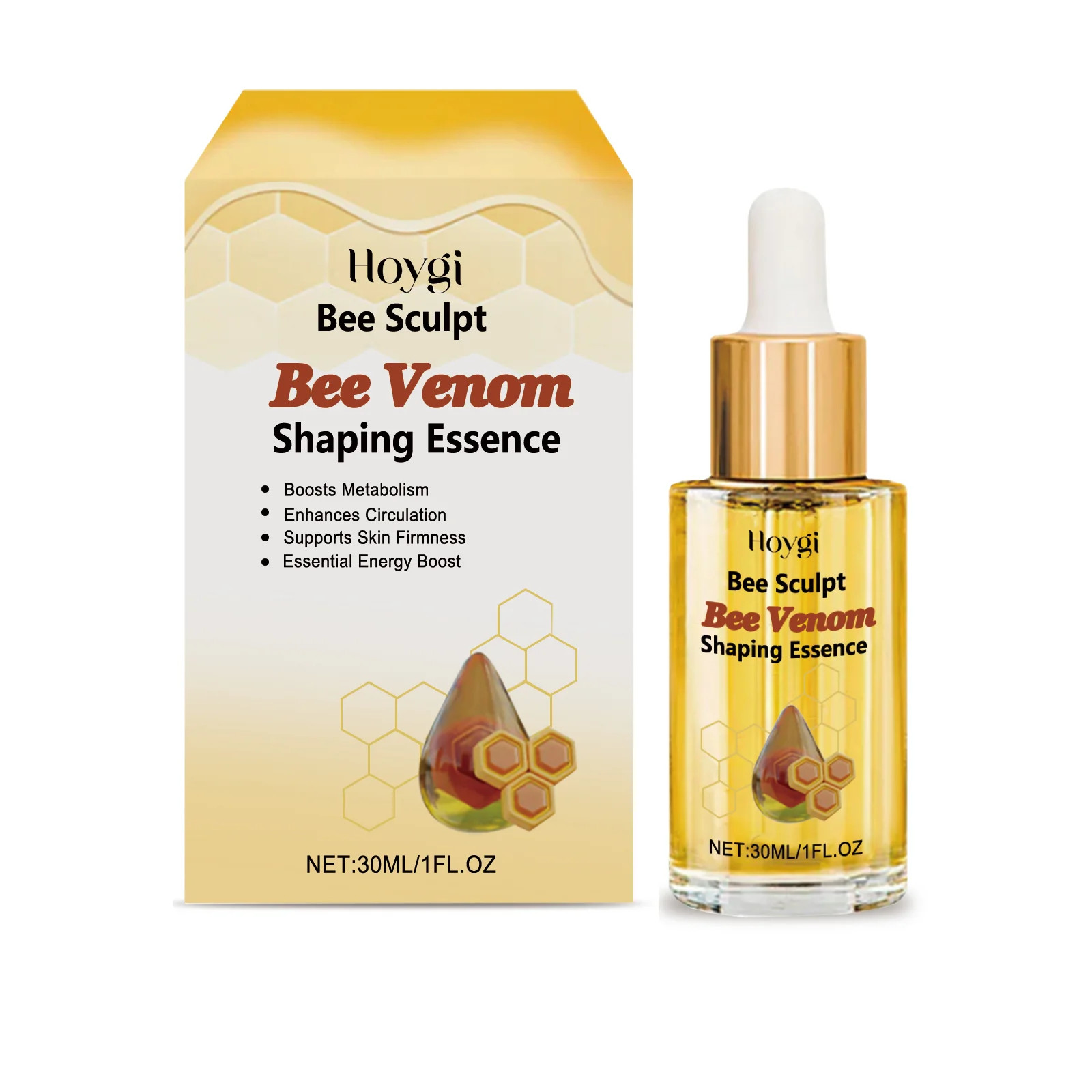 Bee Venom Shaping Oil Firming Lifting Body Skin anti Cellulite Fat Burning Weigh