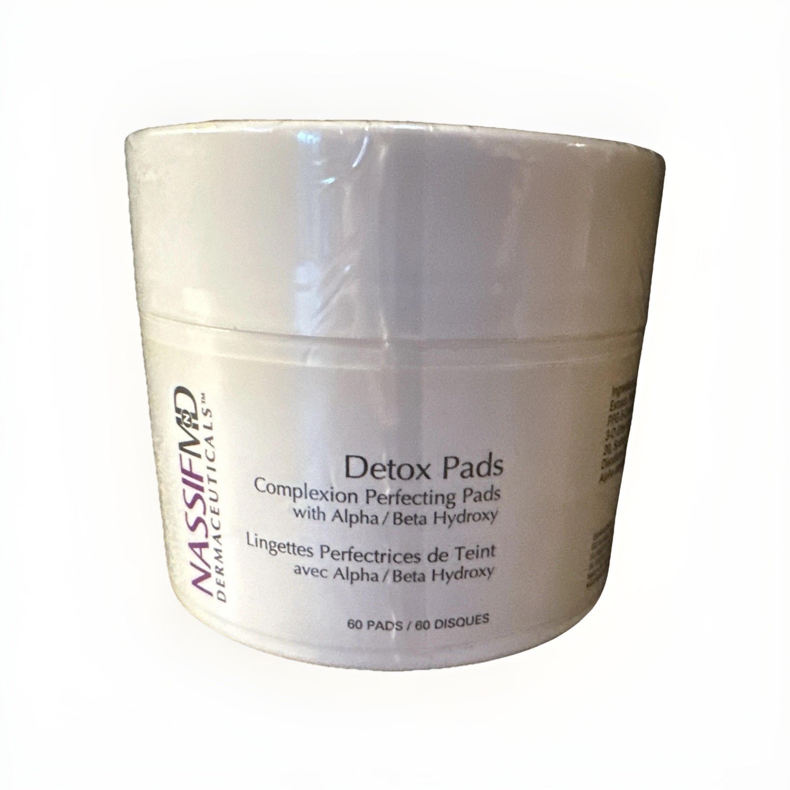 NEW Nassif MD Dermaceuticals DETOX PADS Complexion Perfecting (60 pads) SEALED