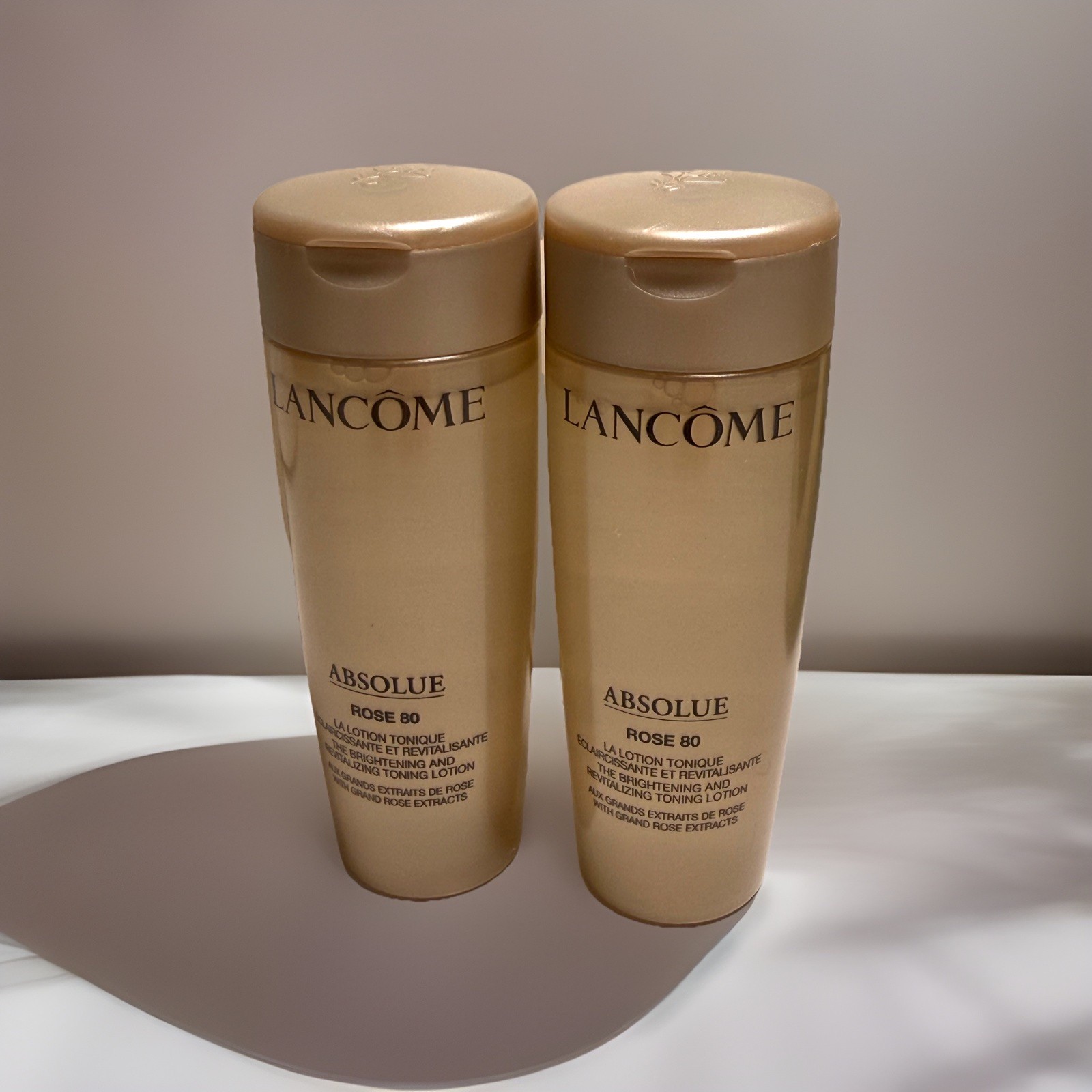 New 2x Lancome Absolue Rose 80 Brightening Toner Lotion 50ml / 1.7 fl oz