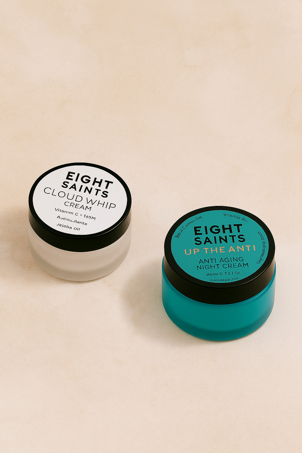 8 Saints-.5 oz moisturizers, Vitamin C CLoud Whip and Up the Anti NIght Cream