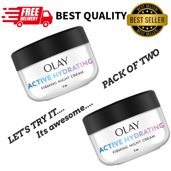 Olay Firming Night Cream Face Moisturizer 1.9 fl oz Each – Pack of 2