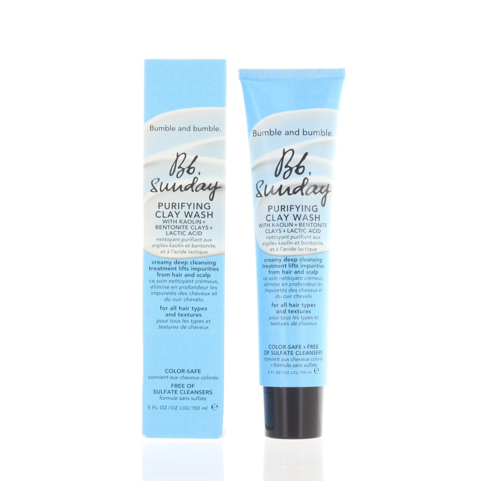 Bumble Sunday Purifying Clay Wash 150ml 5oz NEW FAST SHIP