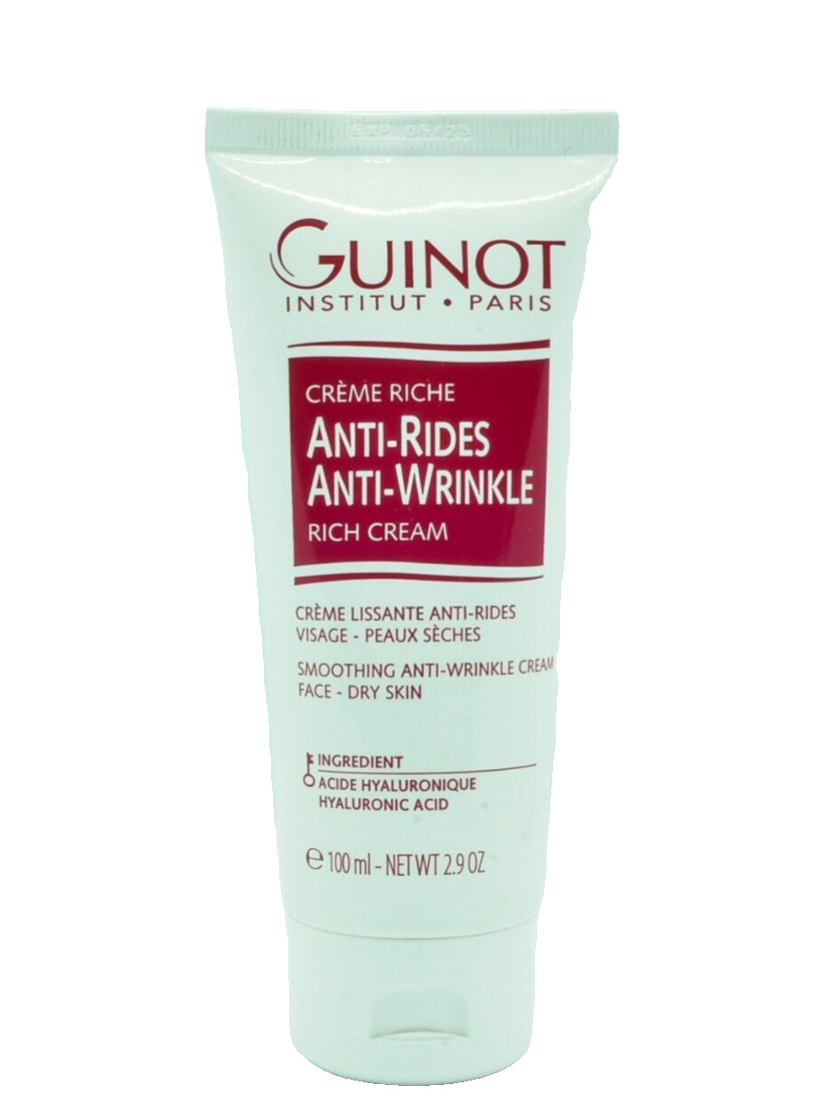 Guinot Anti-Rides Anti-Wrinkle Rich Cream Dry Skin Pro Size 2.9 oz/ 100ml No Box
