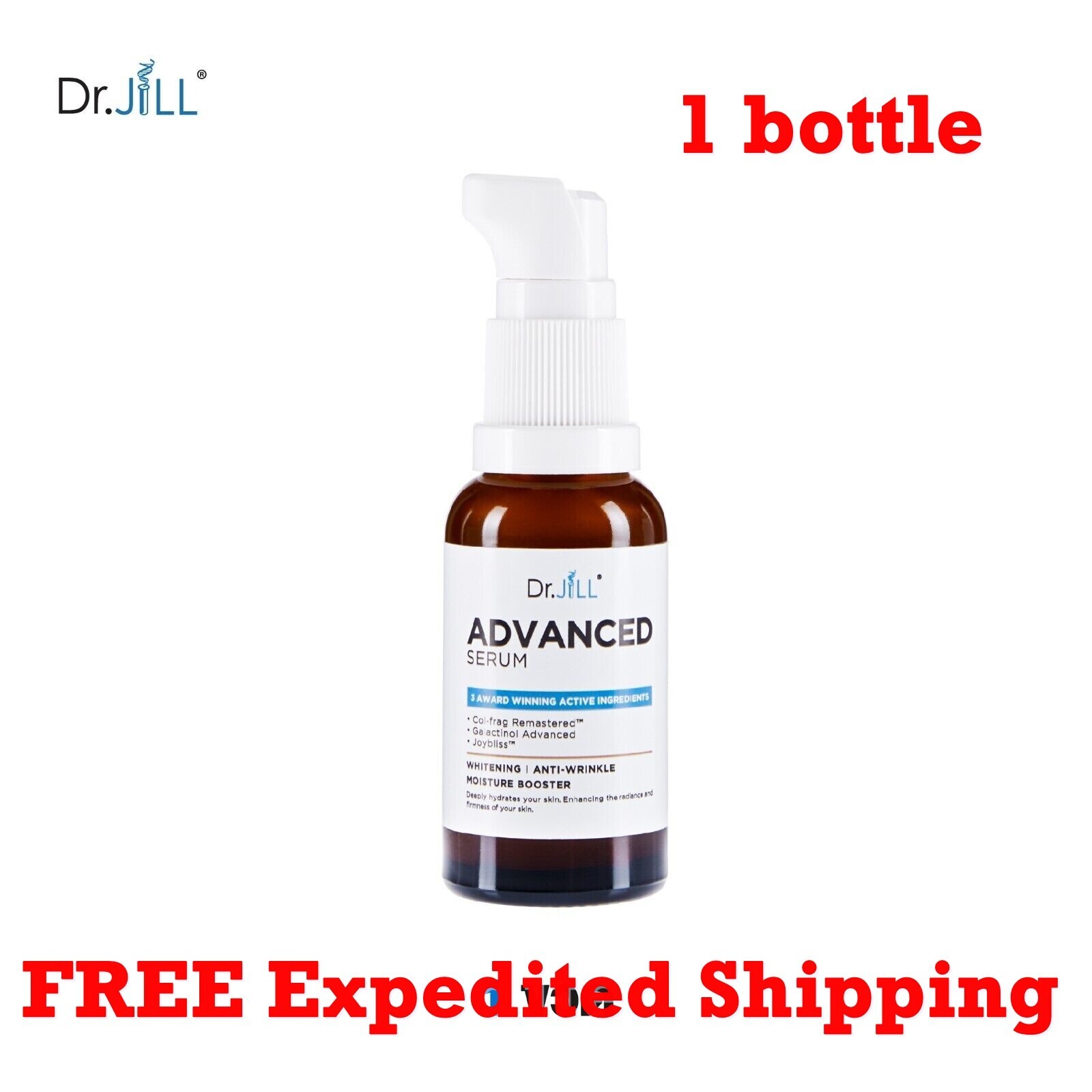 1X Dr.JiLL Advanced Serum BSB Award 2022 Whitening Anti-Wrinkle Moisture Booster