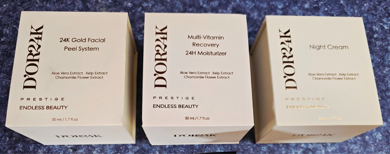 SET:D’OR 24K Prestige Endless Beauty Facial Peel, Multi 24h Cream, & Night Cream