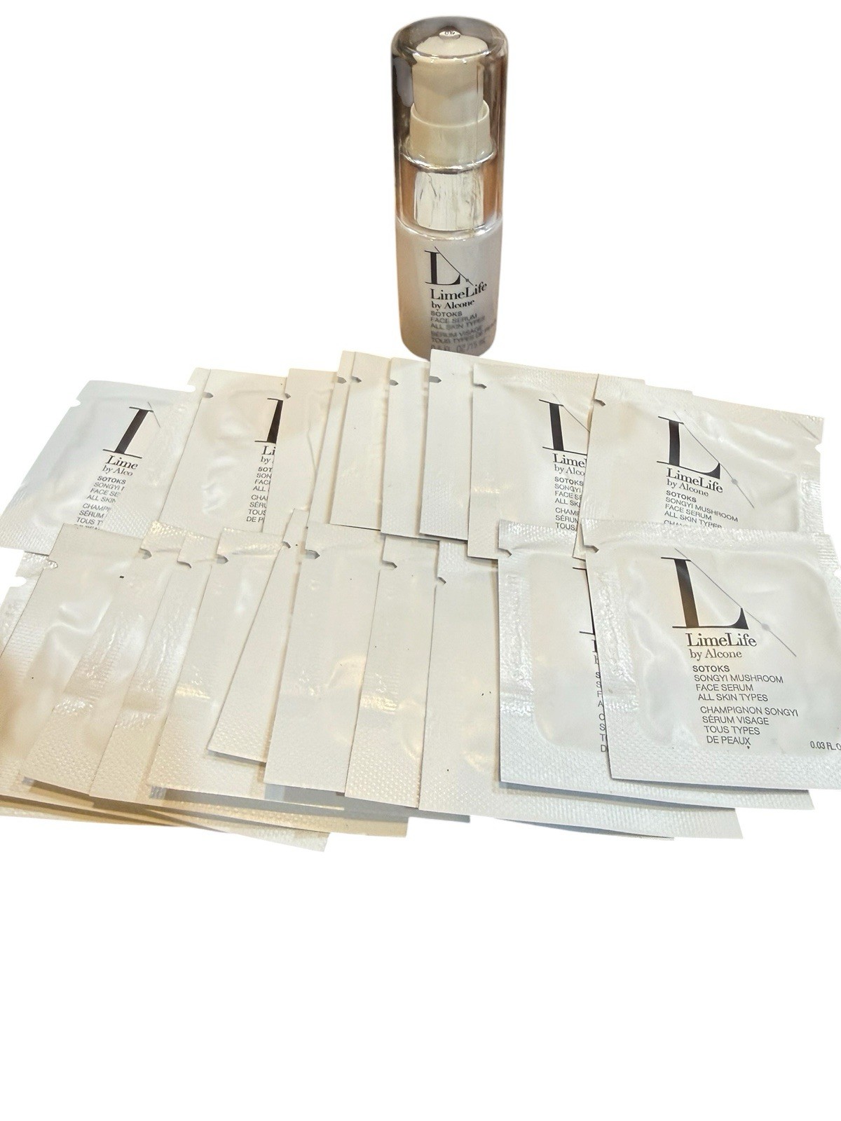Limelife Alcone Sotoks Songyi Mushroom Face Serum 0.5oz Bottle + 22 Travel Packs