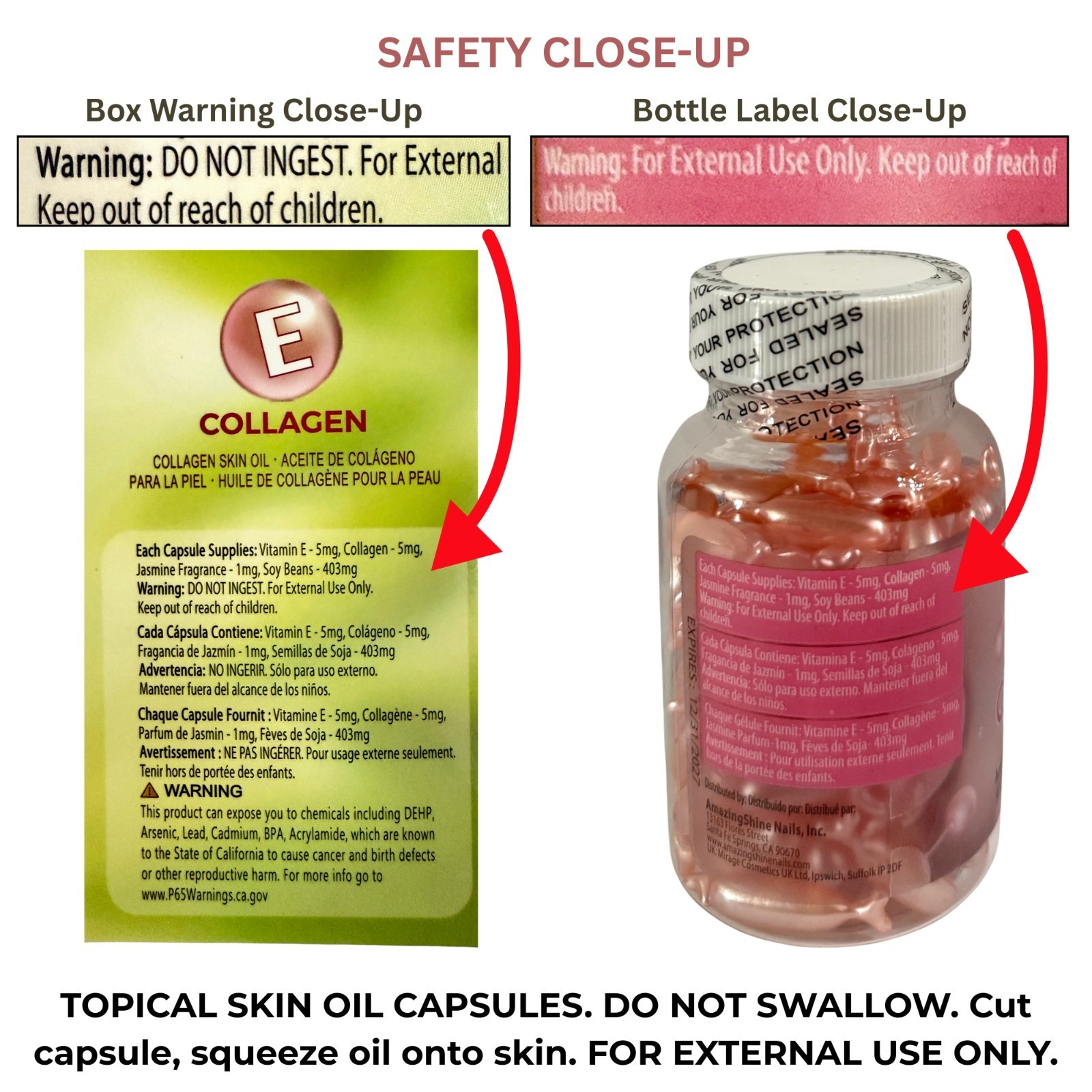 Amazing Shine – Skin Oil -Dry Skin & Wrinkles Anti-Aging VARIOUS FRAGRANCES