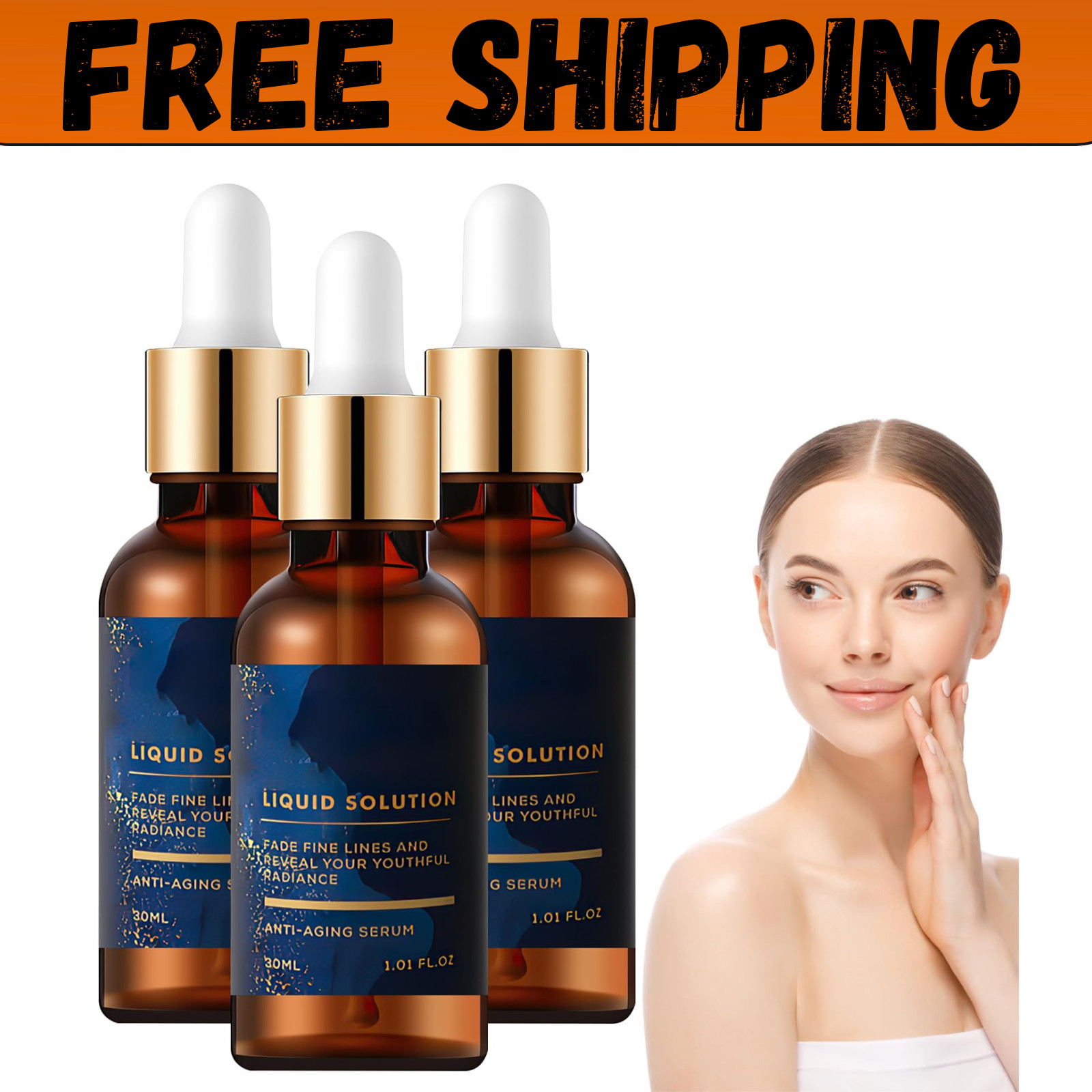 NEW, Olavita Face Serum, Vitamin C & E Serum, Anti Aging Face Tightening (3 Pcs)