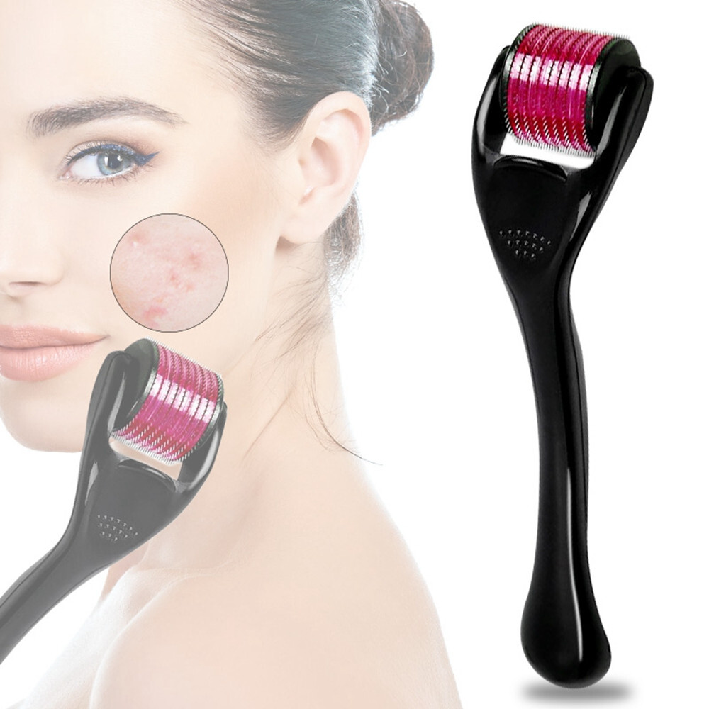 Portable Newest 1Pc Black Roller 0.2/0.5mm System Skin Care Therapy Device Home