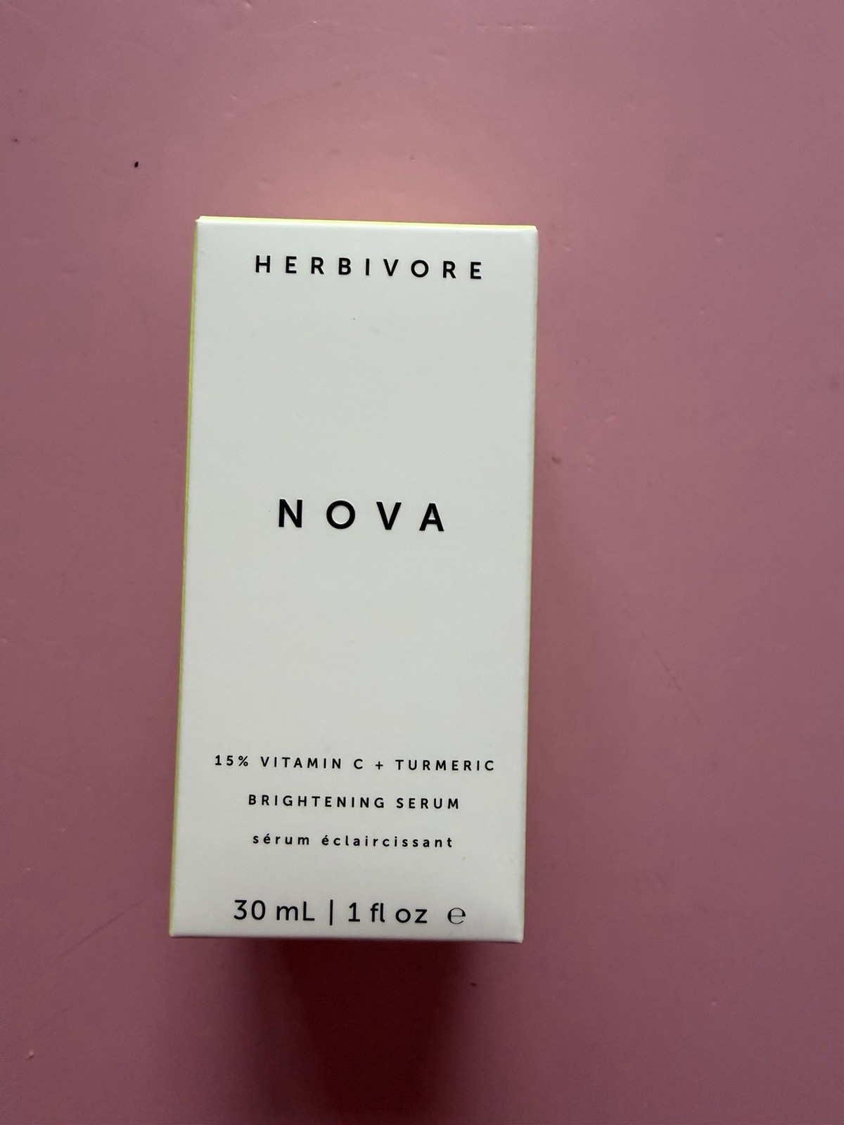 HERBIVORE Nova 15% Vitamin C + Turmeric Brightening Serum – 30ml (1oz) NIB