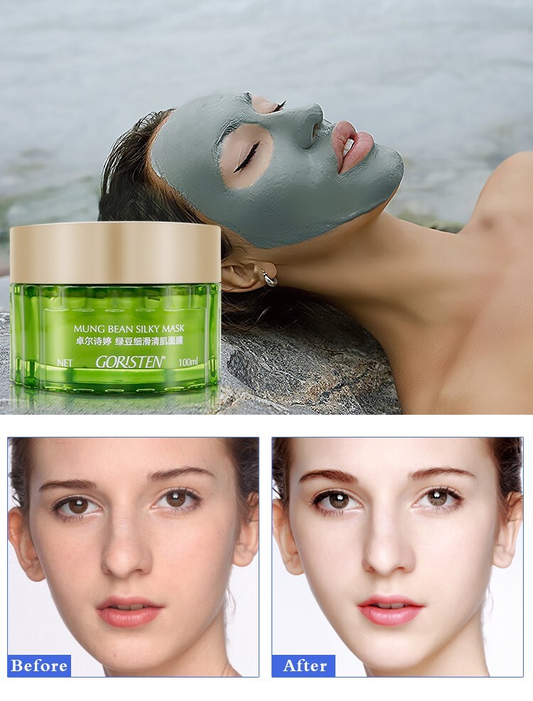24pcs LOT Goristen Brand Skincare Mung Bean Clay Mask Luxury Chinese Skincare.  