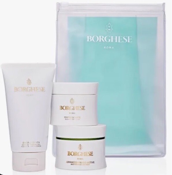 Borghese Grin & Bare It Scrub Detox & Glow 4Pc Set New