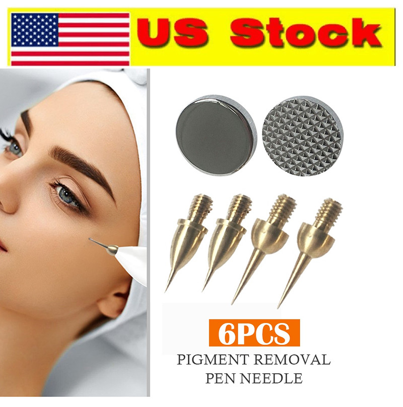 6Pcs/Set Tips for Beauty Monster Plasma Pen Tattoo Skin Dark Spot Removal Pen US