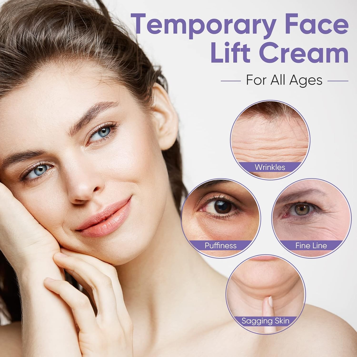 Instant Face Lift Cream, Tightens & Firms, Face & Neck, 1.7 oz