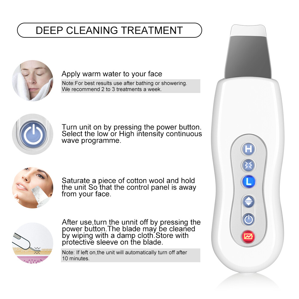 New Facial Skin Deep Clean Vibrate Blackhead Removal Pore Cleaner Massage Device