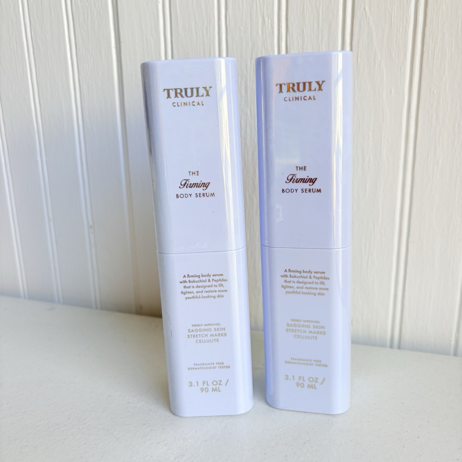 2 Truly Beauty Clinical “The Firming” Body Serum Sealed 3.1 oz Fragrance Free