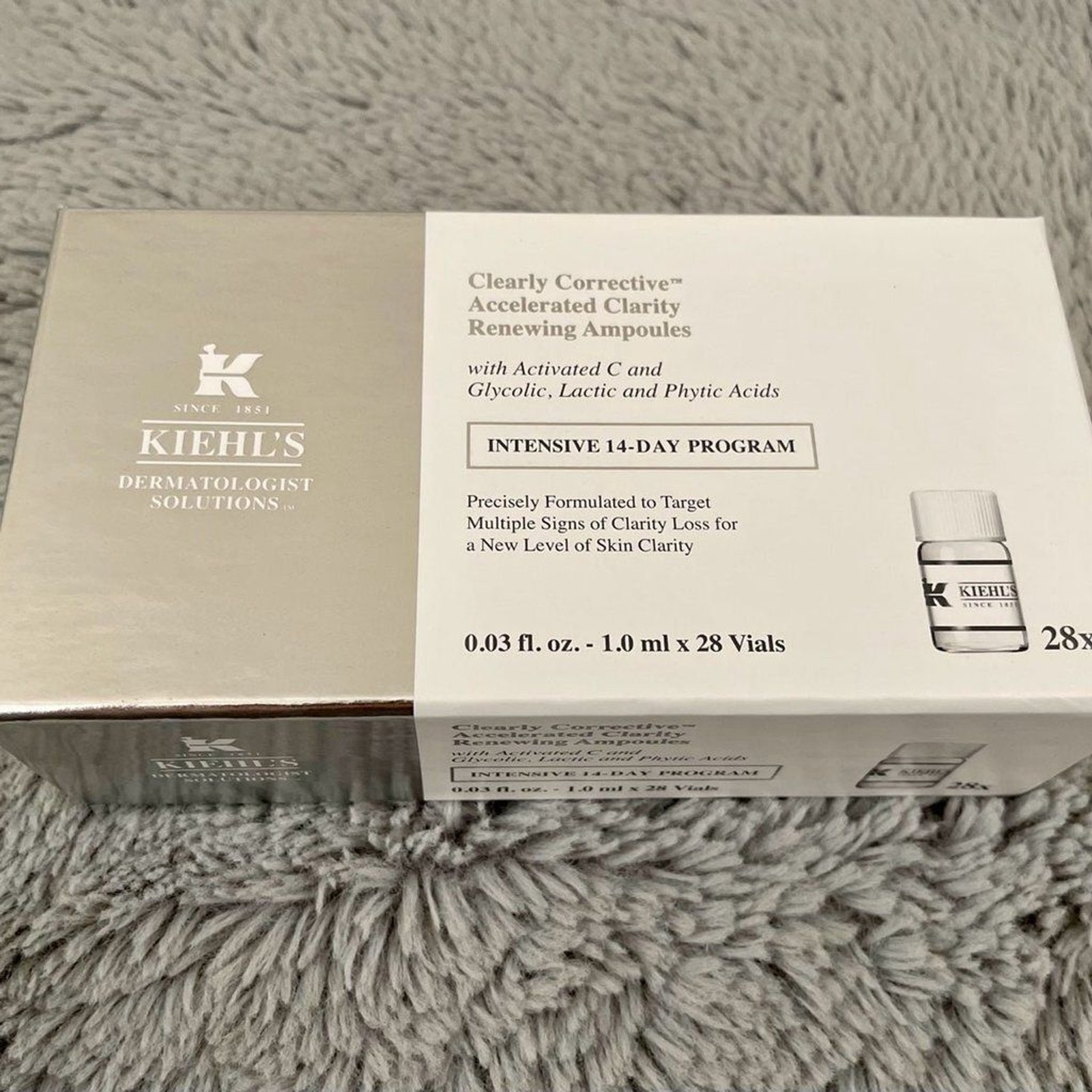 Kiehl’s Clearly Corrective Accelerated Clarity Renewing Ampoules 28 x 1.0ml Vial
