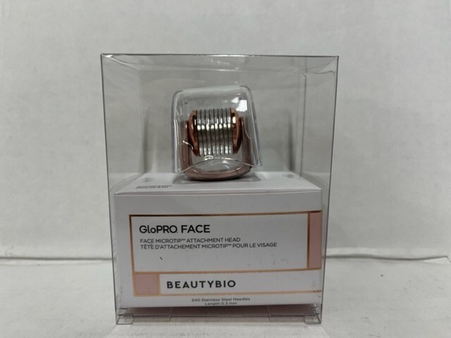 BeautyBio GloPRO FACE: Face Microtip Attachment Head, Rose Gold, 540 Needles-NEW