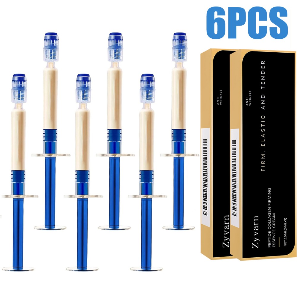 6PCS Peptide Collagen Elastic Essence Cream, Micro-Molecular Anti Wrinkle Lotion