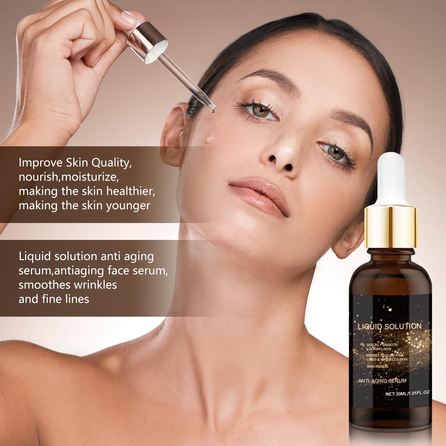2 PCS Olavita Liquid Solution Anti Aging Serum, Intensely Firms Skin Antiaging..