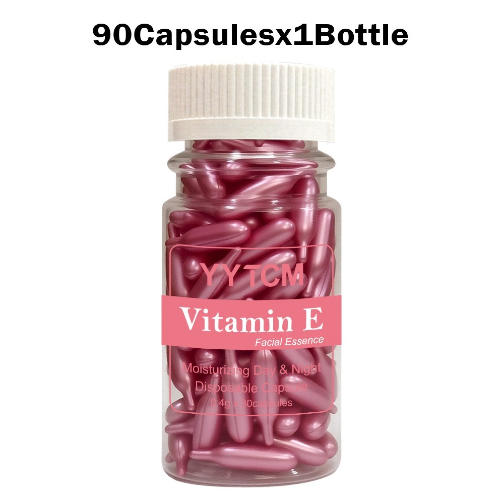 Vitamin E Serum Capsules Hydrating Moisturizing Skin Care 90PCS