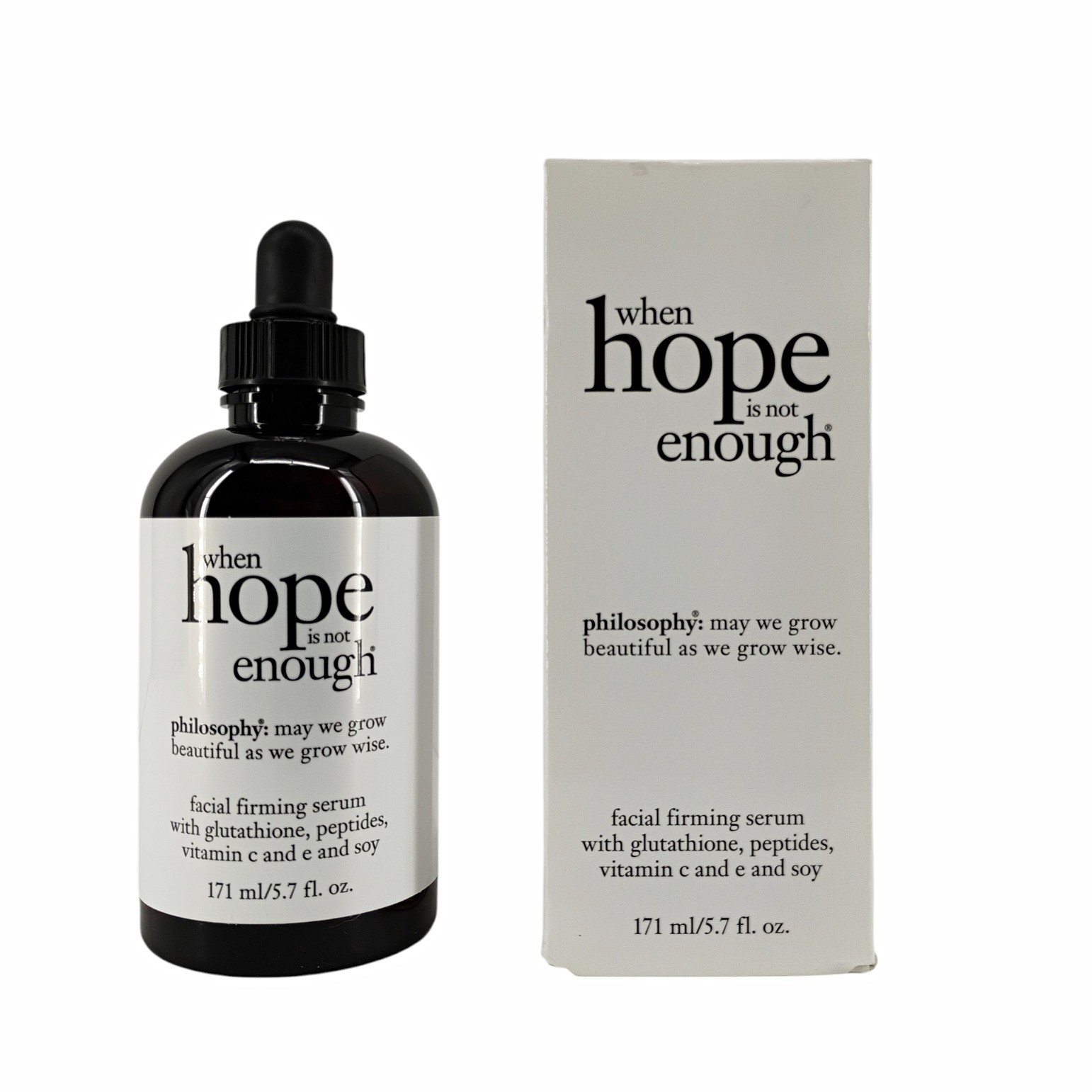 Philosophy When Hope is Not Enough Facial Firming Serum 5.7 oz/171ml NWB NEW!