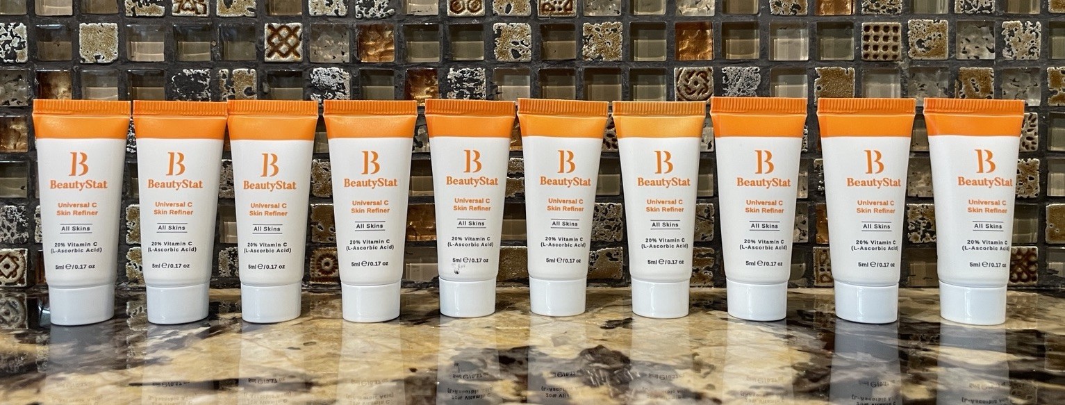 Bundle 10 tubes BeautyStat Universal C Skin Refiner 5 mL/.17 fl oz ea Travel Sz